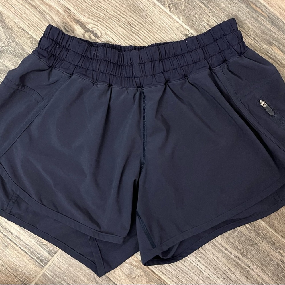 Lululemon Navy Tracker Shorts 6